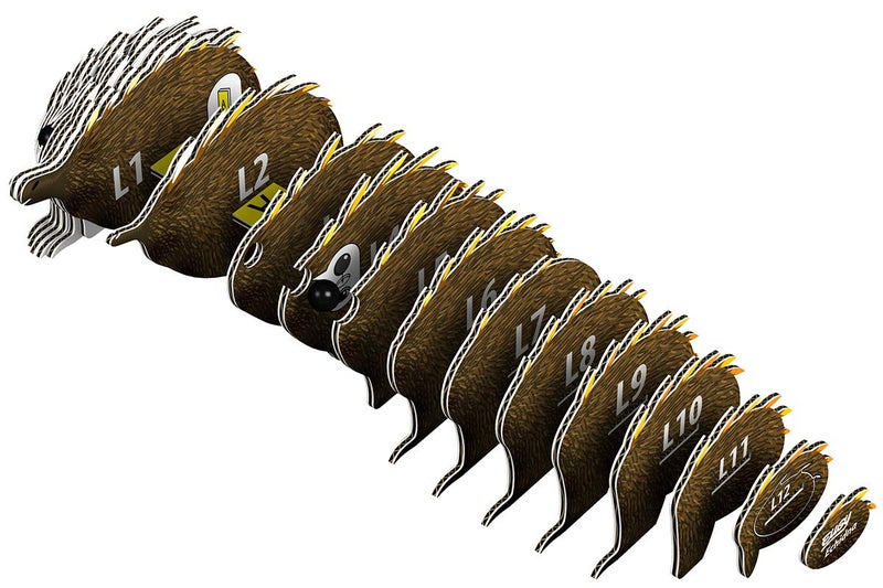 اوجي أحجية Eugy Echidna ثلاثية الأبعاد مكونة من 26 قطعة ألغاز تعليمية صديقة للبيئة للأولاد والبنات والأطفال من سن 6 سنوات فما فوق - Image 4